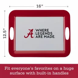 College Kitchen Collection Alabama Crimson Tide Serve 'n Score Party Platter, 16 x 12.5-Inch, Crimson Red thumbnail 4