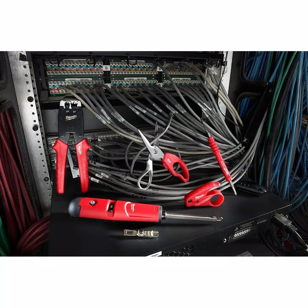 Milwaukee Electrician Snips with Bolt Lock Technology and Ergonomic Handles