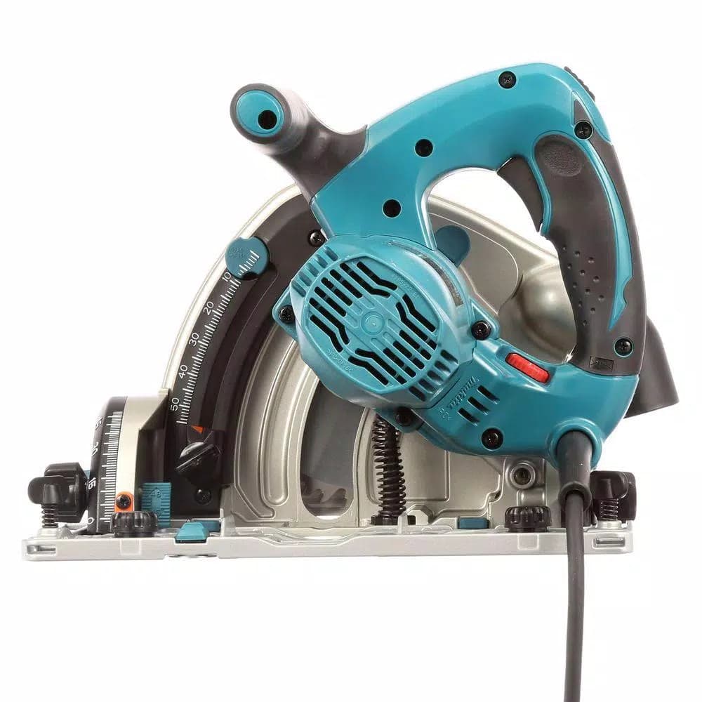 Makita 12 Amp 6-1/2 in. Plunge Circular Saw Bundle with (2) 55 in. Guide Rails and Clamp