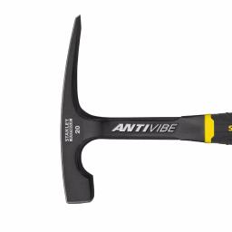 Stanley FatMax 20 oz. 11 in. AntiVibe Brick Hammer with Blade Edge and Rubber Grip thumbnail 2