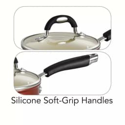 Tramontina Gourmet Ceramica Deluxe 1.5 Qt. Aluminum Ceramic Nonstick Sauce Pan with Glass Lid, Copper thumbnail 4