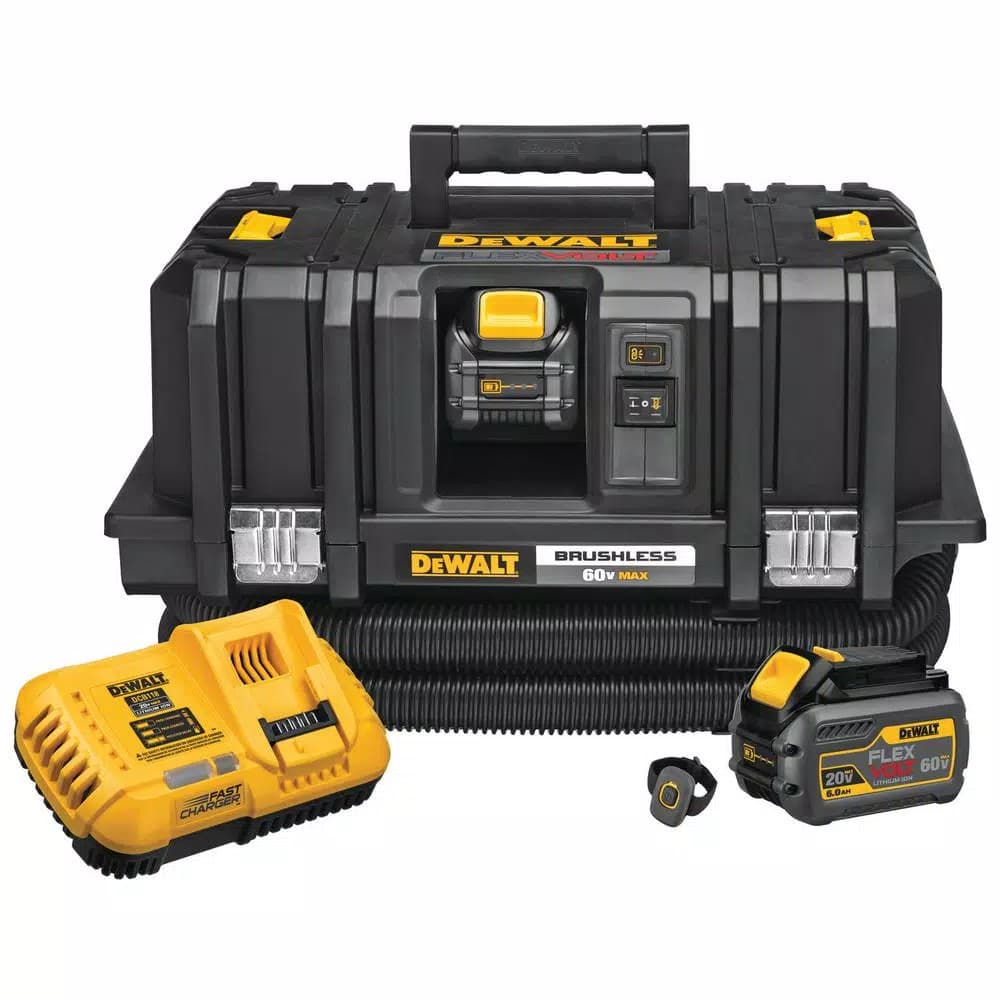 DEWALT FLEXVOLT 60V MAX Cordless Dust Extractor Kit with (2) 6.0Ah Batteries
