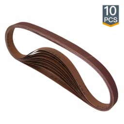 POWERTEC 2 in. x 72 in. 40 Grit Aluminum Oxide Sanding Belts, 10-Pack thumbnail 1