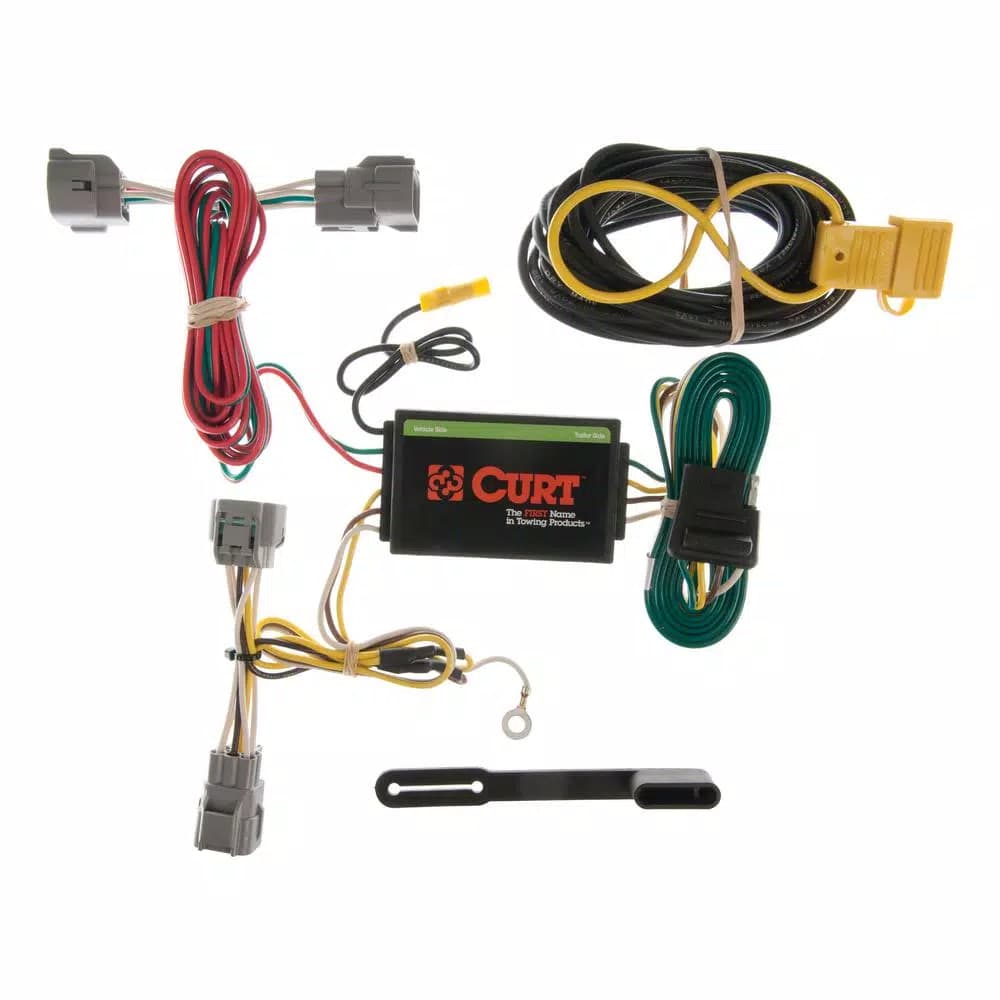 CURT Custom Vehicle-Trailer Wiring Harness for Jeep Grand Cherokee, 4-Way Flat Output T-Connector