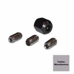 Rotozip Replacement Collet and Collet Nut Kit, 4-Piece (1/8 in., 5/32 in., 1/4 in.) thumbnail 2