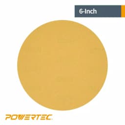 POWERTEC 6 in. 80-Grit Aluminum Oxide PSA Sanding Discs, 100-Pack thumbnail 4