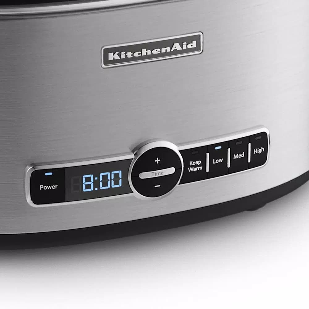 KitchenAid 6 Qt. Programmable Stainless Steel Slow Cooker with Digital Timer