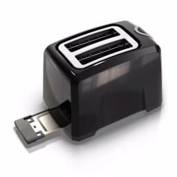 BLACK+DECKER 2-Slice Black Toaster with Extra-Wide Slots and 850-Watt Power thumbnail 6