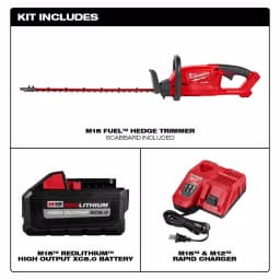 Milwaukee M18 FUEL 24 in. 18V Cordless Brushless Hedge Trimmer Kit with 8.0 Ah Battery and Rapid Charger thumbnail 2