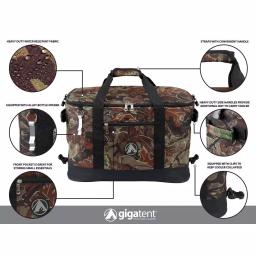 GigaTent Bushwick Collapsible Soft Cooler, 48-Can/30-Bottle Capacity with Bottle Opener, Camo thumbnail 4