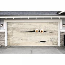My Door Decor 7 ft. x 16 ft. Halloween Mummy Face Garage Door Banner Mural thumbnail 2