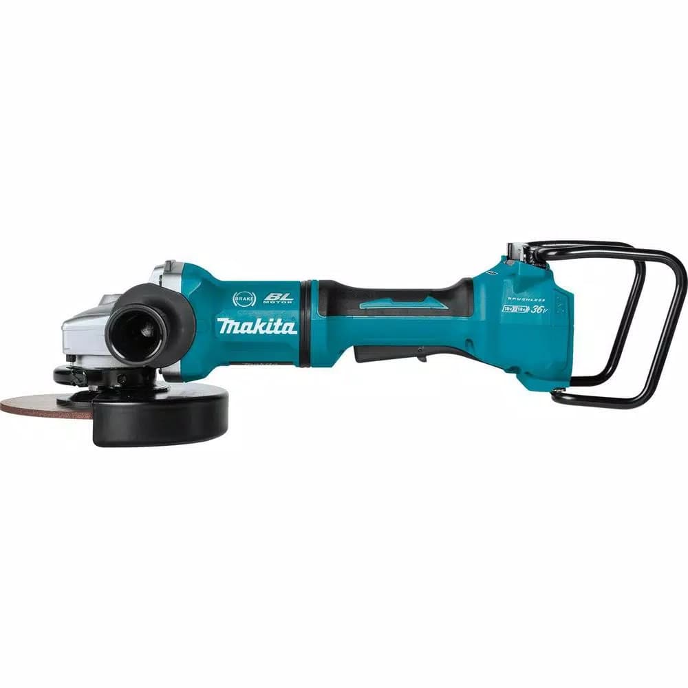 Makita 18V X2 LXT Brushless 7 in. Cordless Angle Grinder with AWS & Electric Brake