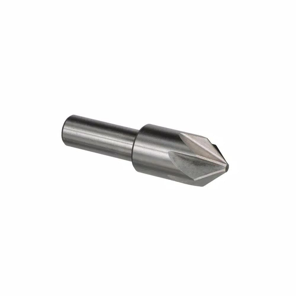 Drill America 1/4 in. 60-Degree 6-Flute High Speed Steel Countersink Bit