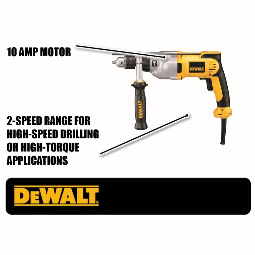 DEWALT 1/2 in. 10 Amp Variable Speed Reversible Hammer Drill