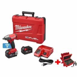 Milwaukee M18 FUEL 1/2 in. Compact Impact Wrench Kit with 9-Piece Socket Set & 2 5.0 Ah Batteries thumbnail 1