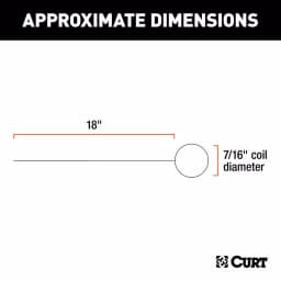 CURT Fish Wire for 7/16" Diameter Bolts, 18" Spring Steel thumbnail 4