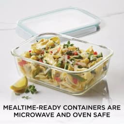 Lock & Lock Purely Better 68 oz. Borosilicate Glass Rectangular Food Storage Container thumbnail 7