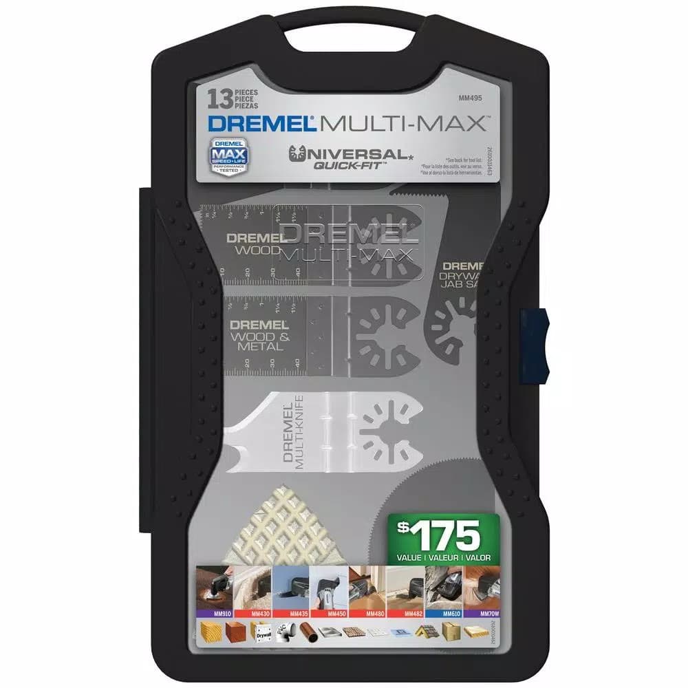 Dremel Multi-Max Mega Universal Oscillating Tool Accessory Kit, 13-Piece Set
