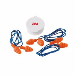 3M Corded Reusable Ear Plugs, Tri-Flange Design, 25 dB NRR (Case of 10 Packs, 30 Pairs Total) thumbnail 3