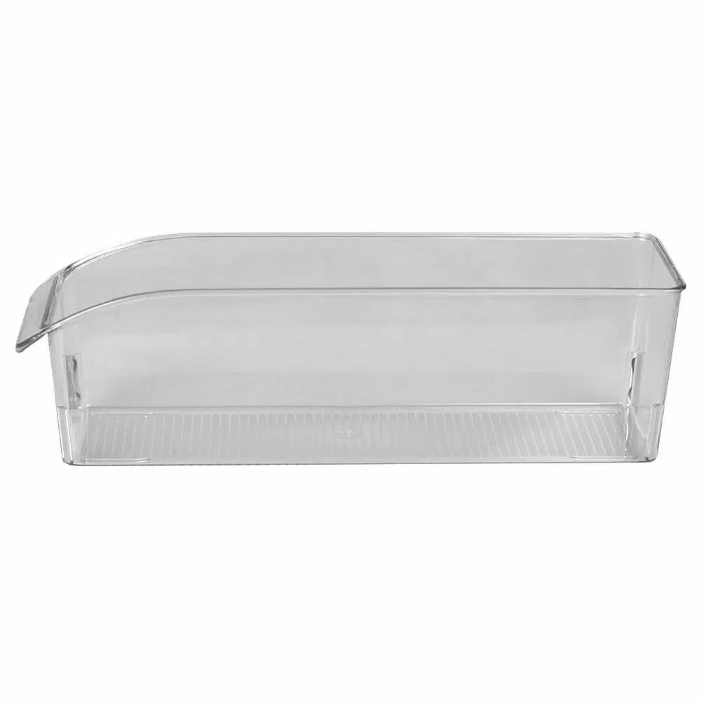 Unbranded Nestable Multi-Purpose Large Clear Plastic Fridge Bin, Shatter-Resistant Organizer