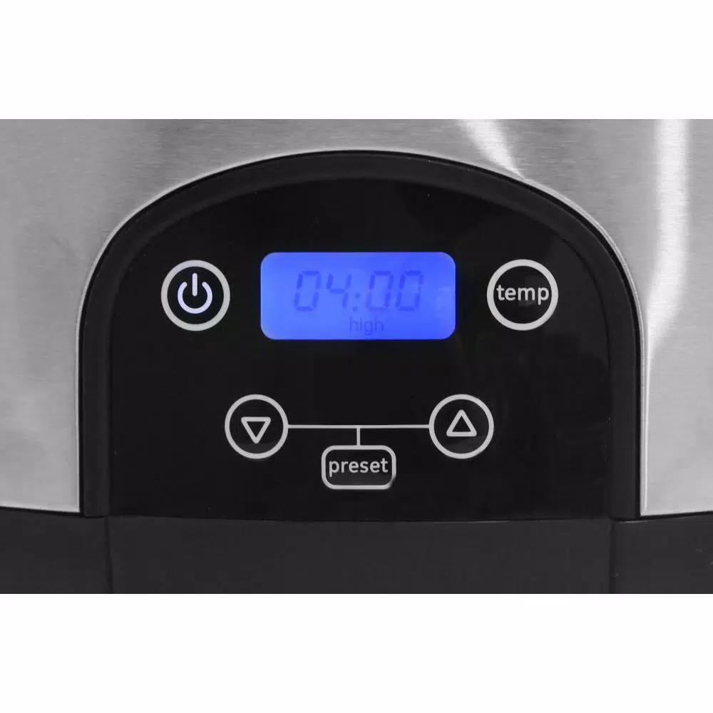 Elite Platinum 6 Qt. Programmable Slow Cooker with Locking Lid and Stainless Steel Finish