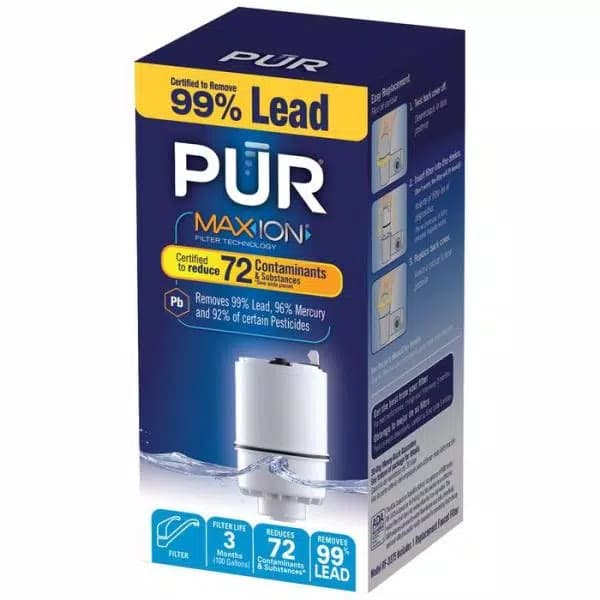 PUR Faucet Mount Replacement Water Filter, Basic Filtration (1-Pack)