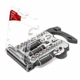 Husky 46-Piece Stubby Ratchet and Socket Set with 1/4 in. and 3/8 in. Dual Drive Ratchet thumbnail 4