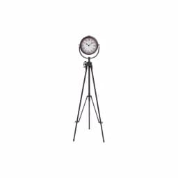 LITTON LANE 57 in. Industrial Tripod Floor Clock with Camera-Style Base thumbnail 2