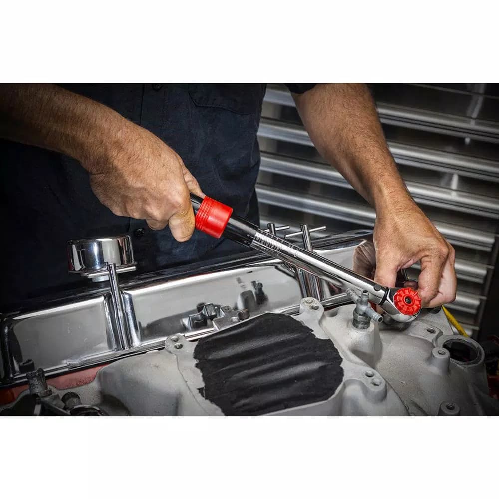 Crescent 3/8 in. Micrometer Torque Wrench, 50-250 in-lbs / 6-30 Nm, Reversible 45-Tooth Ratchet
