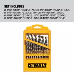 DEWALT 29-Piece Black Oxide Twist Drill Bit Set thumbnail 8