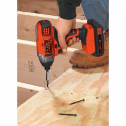 BLACK+DECKER 20V MAX Cordless Impact Driver Kit with 2 Ah Battery and Charger thumbnail 8