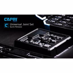 Capri Tools Quick Release Universal Joint Set, 3-Piece Chrome Vanadium Steel thumbnail 4