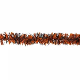Northlight 50 ft. Orange and Black Halloween Tinsel Garland - Unlit thumbnail 2