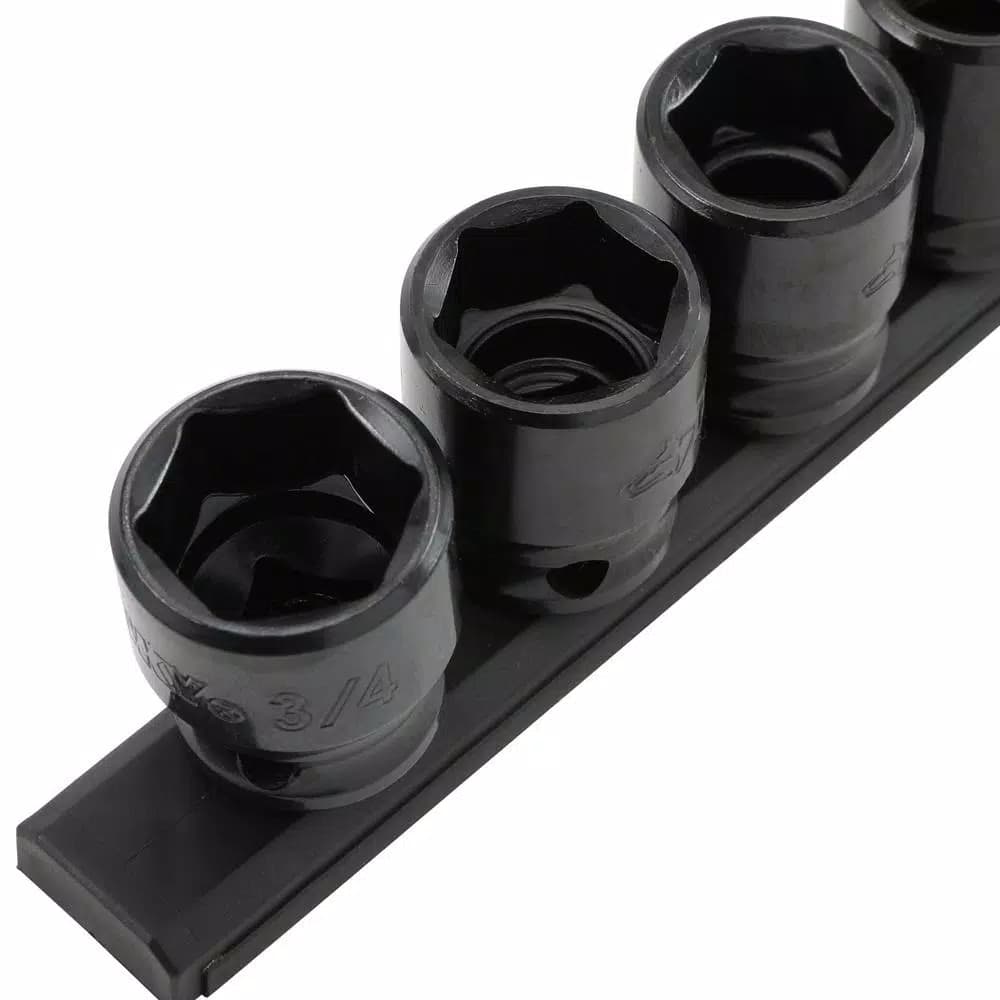 Husky 3/8 in. Drive SAE Impact Socket Set, 9-Piece