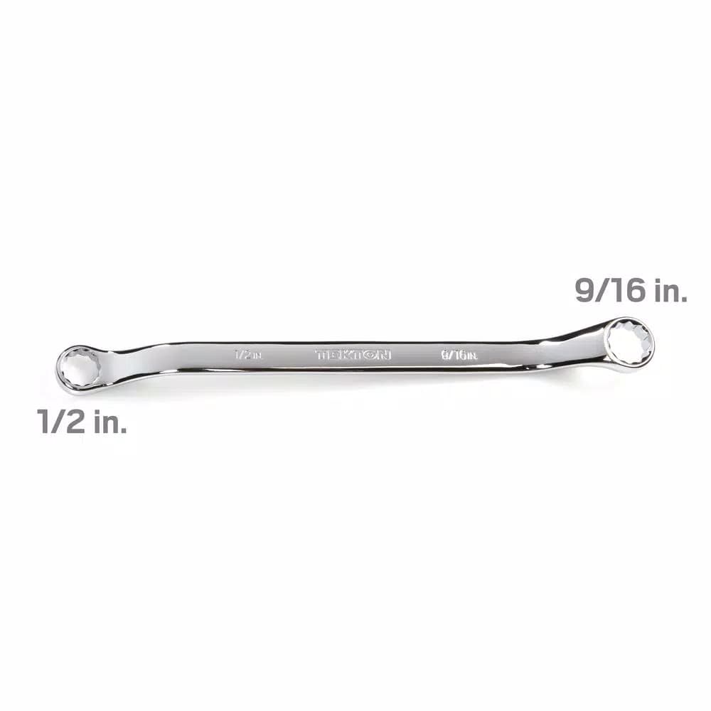 TEKTON 1/2 in. x 9/16 in. 45° Offset Double Box End Wrench