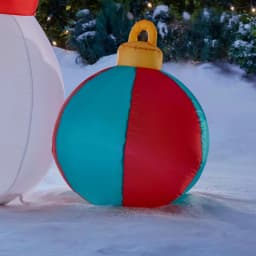 Home Accents Holiday Airblown Inflatables 6.5 ft LED Snowman, Polar Bear, and Penguin Christmas Inflatable thumbnail 4