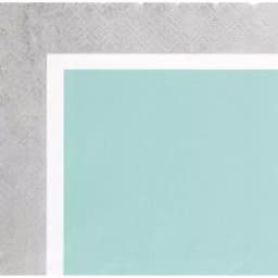 Sugar Plum Party SugarPlum Collection 32-Piece Silver and Blue Scalloped Edge Disposable Cocktail Paper Napkins thumbnail 2