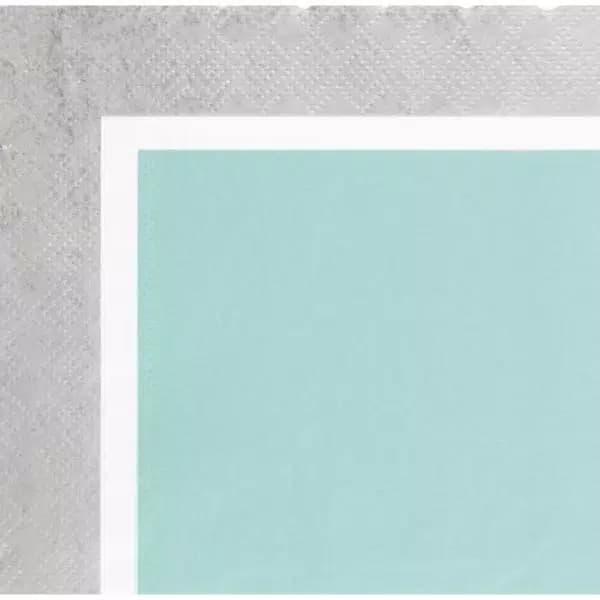 Sugar Plum Party SugarPlum Collection 32-Piece Silver and Blue Scalloped Edge Disposable Cocktail Paper Napkins
