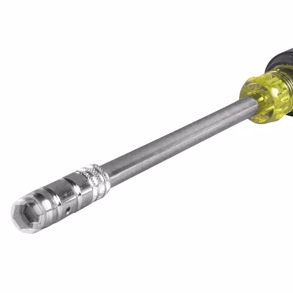 Klein Tools 6 in. 2-in-1 Hex Head Slide Driver Nut Driver (1/4 in. and 5/16 in.)