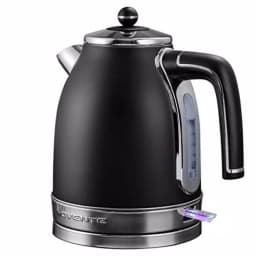 Ovente KS777 1.7L Black Stainless Steel Electric Kettle, 1500W Fast Boil with Auto Shut-Off thumbnail 1