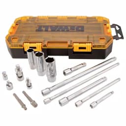 DEWALT 15-Piece 1/4 in. and 3/8 in. Drive Socket Accessory Set with Case thumbnail 2