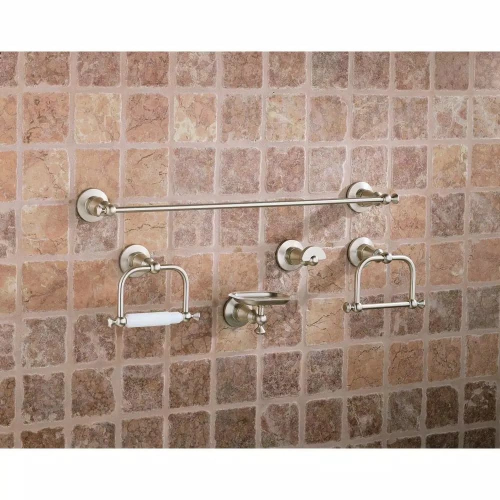 KOHLER Antique Single Robe Hook in Vibrant Brushed Nickel