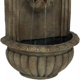 Sunnydaze Decor Florence Resin Florentine Stone Finish Solar Outdoor Wall Fountain thumbnail 3