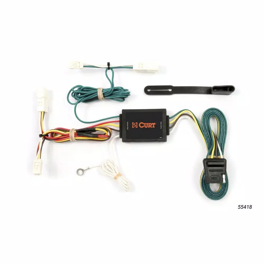 CURT Custom Vehicle-Trailer Wiring Harness for Toyota Sienna, 4-Way Flat Output T-Connector