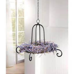 Unbranded 19.7 in. Lavender-Inspired Purple Dried Flower Wreath, Cottage Style thumbnail 4