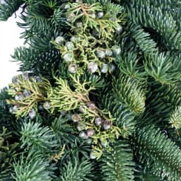VAN ZYVERDEN 20 in. Fresh Cut Pacific Northwest Juniper and Noble Fir Christmas Wreath thumbnail 3