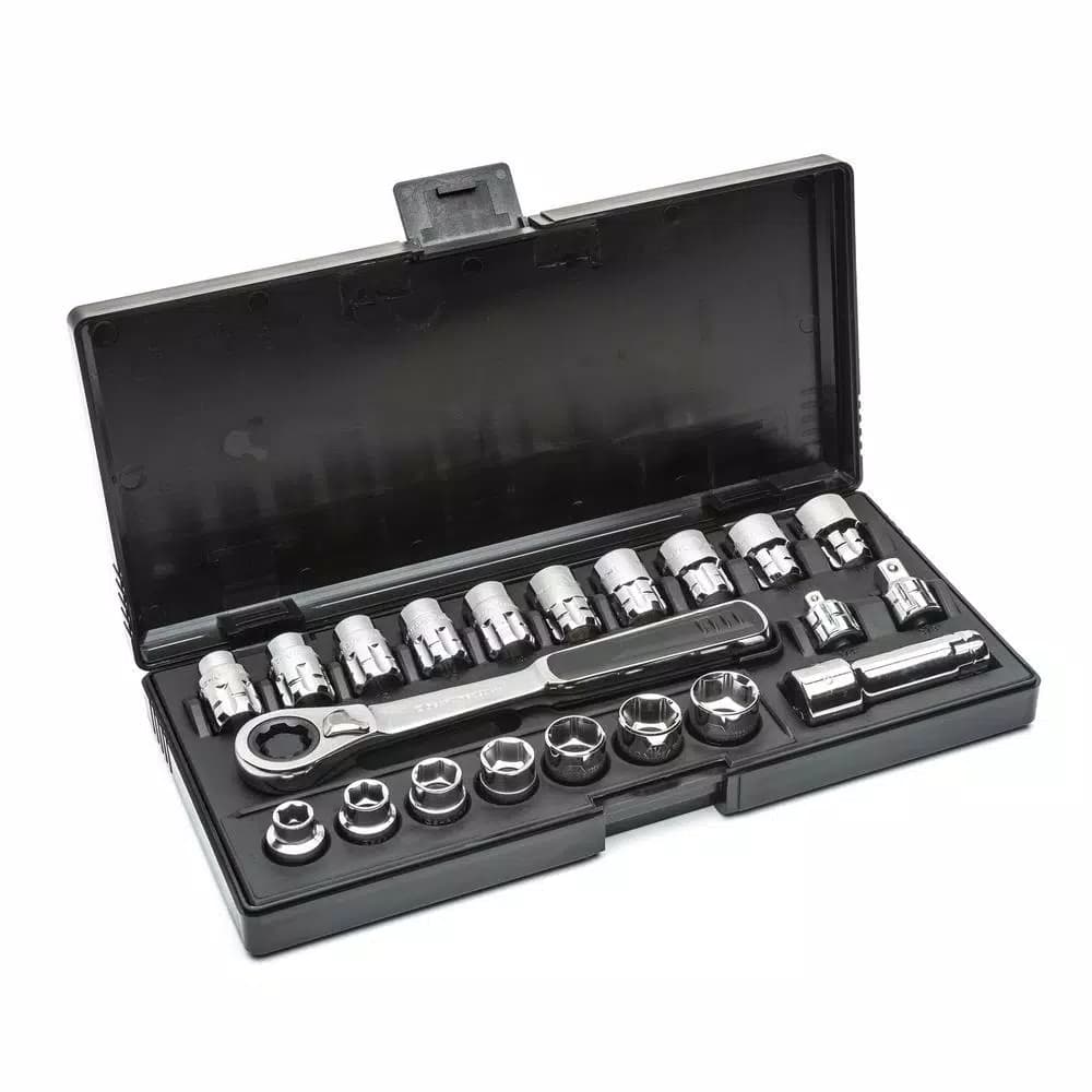 GearWrench 21-Piece 3/8 in. Drive Vortex Gear Ratchet and Socket Set