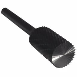Drill America 1/4 in. x 1 in. Cylindrical End Cut Solid Carbide Burr Rotary File Bit thumbnail 2