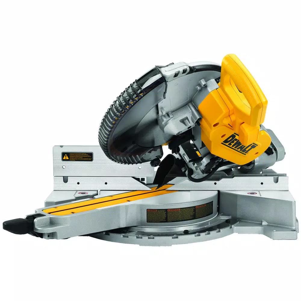 DEWALT 12 in. 15 Amp Double-Bevel Sliding Compound Miter Saw with 60T Fine Finish Blade