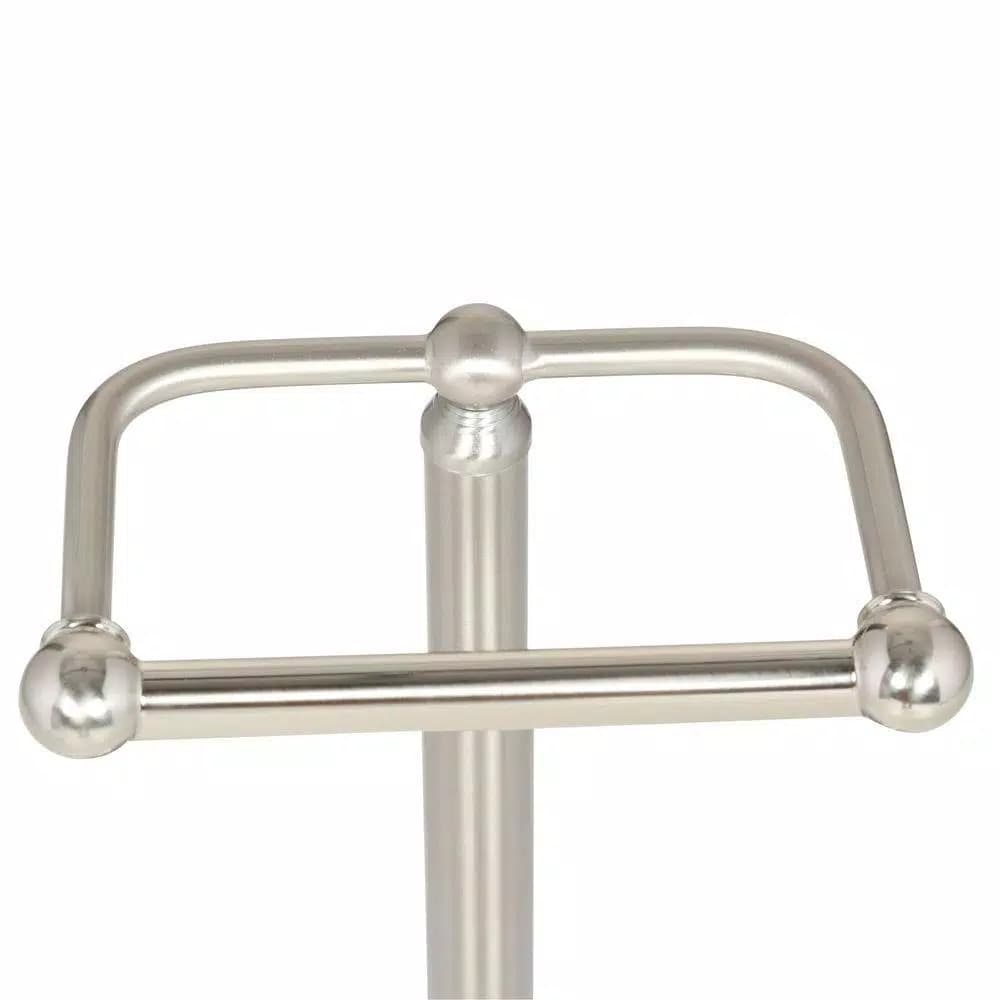 Delta Greenwich Telescoping Pivoting Freestanding Toilet Paper Holder, SpotShield Brushed Nickel